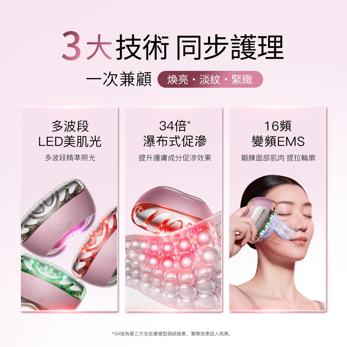 YA-MAN 閃修儀Pro 智能升級 微電流美容儀 16頻進階提拉 APP多模式 眼臉口周精護 升級版
