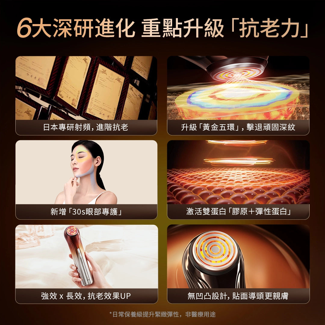 YA-MAN ACE 六代【Bloom 6】射頻美容儀｜日本市佔No.1 6 分鐘淡皺緊緻